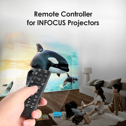 สำหรับ InFocus IN112 IN114 IN124 IN3136 โปรเจคเตอร์ รีโมทคอนโทรล 2 ชิ้น, For InFocus