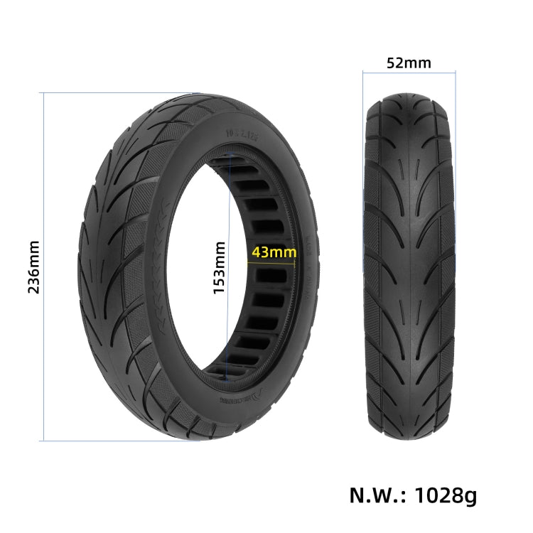 ยางตันขนาด 10x2.125 นิ้วสำหรับ Ninebot Segway F20/F25/F30/F40 สกู๊ตเตอร์ไฟฟ้า, 10x2.125 Inch