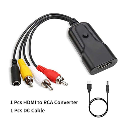 K13W ตัวแปลง HDMI เป็น AV 1080P HD, ความยาวสายเคเบิล: 0.5 ม, K13W HDMI to AV