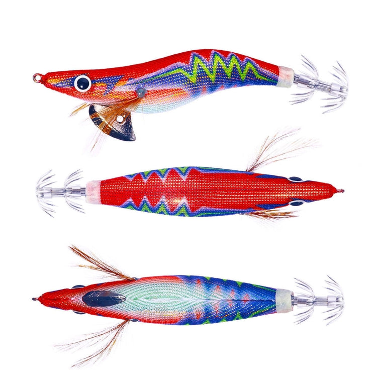 Hengjia SJ037 เหยื่อปลาหมึกกุ้งชุบไฟฟ้าเรืองแสง, SJ037 (Red), SJ037 (Orange), SJ037 (Yellow)