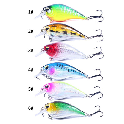 HENGJIA CB060 7cm 9.5g เหยื่อปลอม VIB Rock Little Fatty Floating, 1, 2, 3, 4, 5, 6, 6 Colors, 6 Colors Boxed