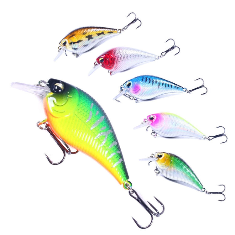 HENGJIA CB060 7cm 9.5g เหยื่อปลอม VIB Rock Little Fatty Floating, 1, 2, 3, 4, 5, 6, 6 Colors, 6 Colors Boxed