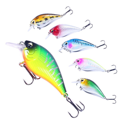 HENGJIA CB060 7cm 9.5g เหยื่อปลอม VIB Rock Little Fatty Floating, 1, 2, 3, 4, 5, 6, 6 Colors, 6 Colors Boxed