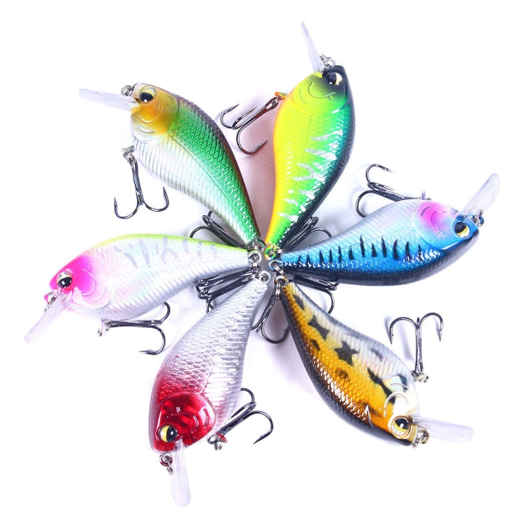 HENGJIA CB060 7cm 9.5g เหยื่อปลอม VIB Rock Little Fatty Floating, 1, 2, 3, 4, 5, 6, 6 Colors, 6 Colors Boxed