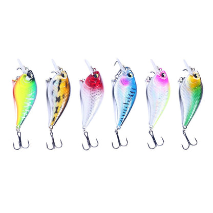 HENGJIA CB060 7cm 9.5g เหยื่อปลอม VIB Rock Little Fatty Floating, 1, 2, 3, 4, 5, 6, 6 Colors, 6 Colors Boxed