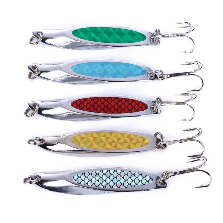 HENGJIA SP0715B เหยื่อเลเซอร์เลื่อมตัดเฉียง, SP0715B (5 Colors Boxed)
