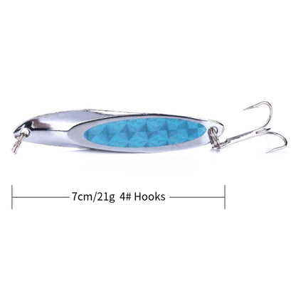 HENGJIA SP0715B เหยื่อเลเซอร์เลื่อมตัดเฉียง, SP0715B (5 Colors Boxed)