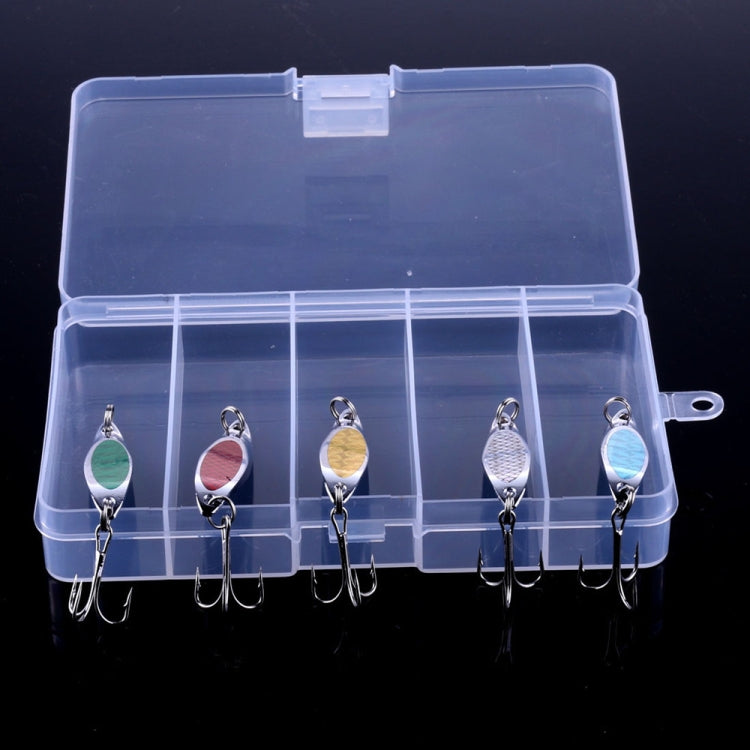 HENGJIA SP0715B เหยื่อเลเซอร์เลื่อมตัดเฉียง, SP0715B (5 Colors Boxed)
