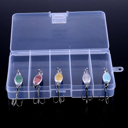 HENGJIA SP0715B เหยื่อเลเซอร์เลื่อมตัดเฉียง, SP0715B (5 Colors Boxed)