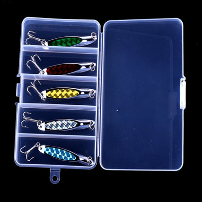 HENGJIA SP0715B เหยื่อเลเซอร์เลื่อมตัดเฉียง, SP0715B (5 Colors Boxed)