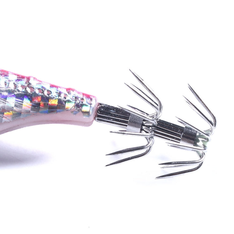 HENGJIA SJB012 ไฟกลางคืนจำลองกุ้งปลาหมึกเข็มตกปลาทะเลเหยื่อปลอม, SJB012 (10 Colors Bagged)