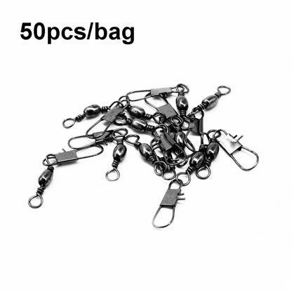 HENGJIA SS007 50 ชิ้น/ถุงขั้วต่อ B-pin 8 รูปร่างอุปกรณ์เสริมห่วงหมุน, 1/0+5B (60mm), 2/0+5B (57mm), 3/0+6B (67mm), 4/0+6B (70mm), 5/0+6B (78mm), 1+5B (56mm), 2+4B (49mm), 3+4B (49mm), 4+4B (45mm), 5+3B (42mm), 6+3B (41mm), 7+3B (39mm), 8+2B (34mm)     ...