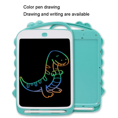 กระดานเขียน LCD การ์ตูนไดโนเสาร์ขนาด 10 นิ้ว กระดานวาดภาพเด็กสีสันสดใส, 10 inch (Light Blue)