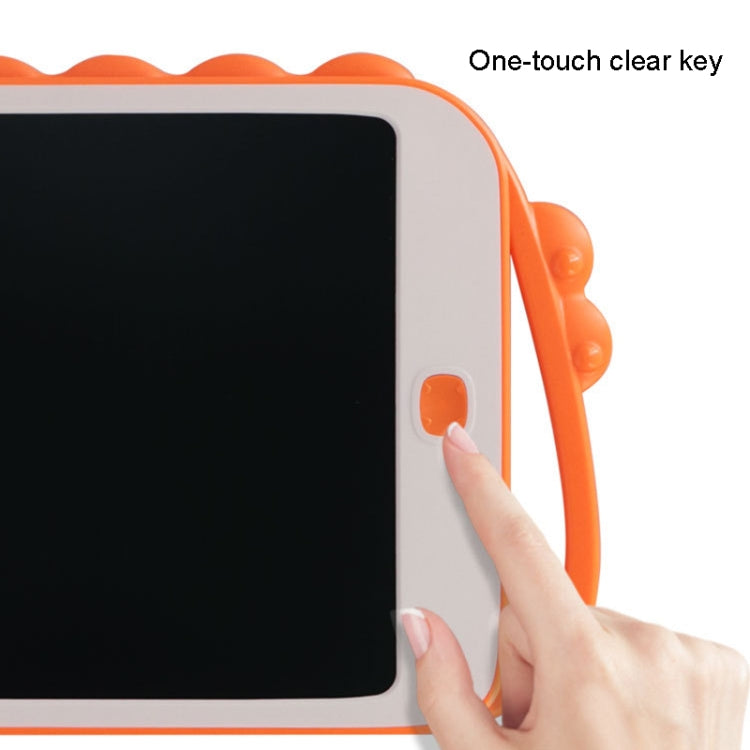 กระดานเขียน LCD การ์ตูนไดโนเสาร์ขนาด 10 นิ้ว กระดานวาดภาพเด็กสีสันสดใส, 10 inch (Light Blue)
