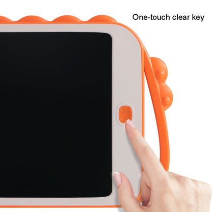 กระดานเขียน LCD การ์ตูนไดโนเสาร์ขนาด 10 นิ้ว กระดานวาดภาพเด็กสีสันสดใส, 10 inch (Light Blue)