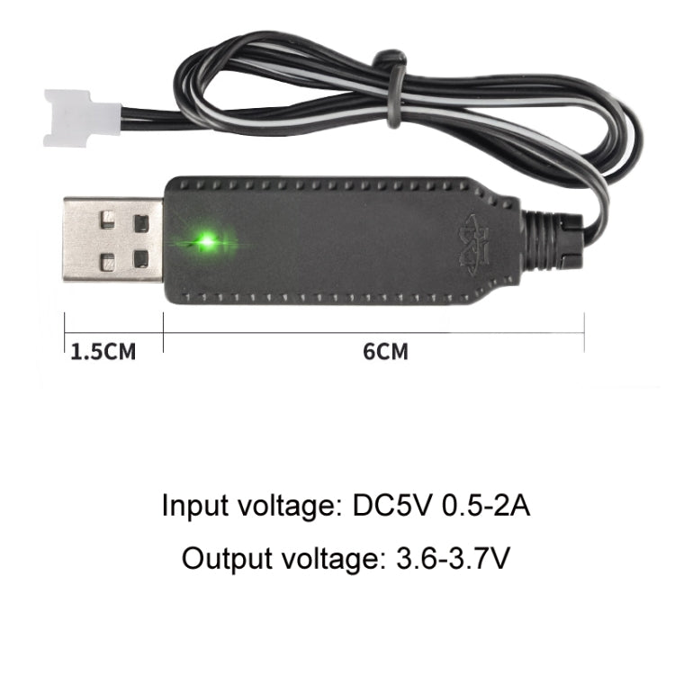 10pcs 3.7V USB Smart Chip สายชาร์จเครื่องบินสี่แกน