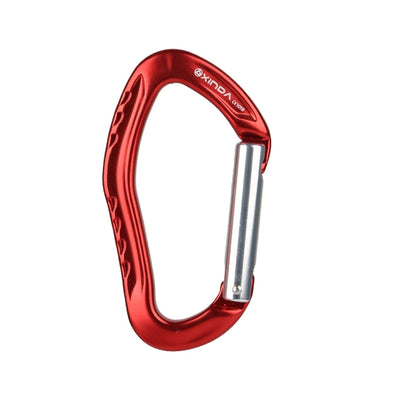 XINDA 22KN Rock Climbing Straight Quickdraw หัวเข็มขัดเกทหัวเข็มขัดอลูมิเนียม Carabiner, XD-8126 (Blue), XD-8126 (Black), XD-8126 (Red), XD-8126 (Orange), XD-8126 (Silver)