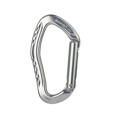 XINDA 22KN Rock Climbing Straight Quickdraw หัวเข็มขัดเกทหัวเข็มขัดอลูมิเนียม Carabiner, XD-8126 (Blue), XD-8126 (Black), XD-8126 (Red), XD-8126 (Orange), XD-8126 (Silver)