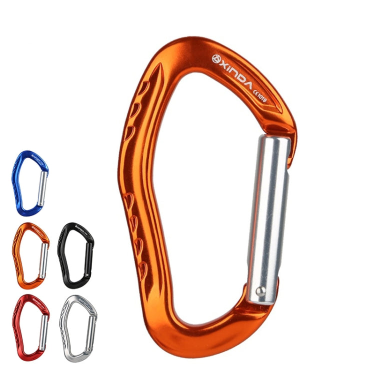 XINDA 22KN Rock Climbing Straight Quickdraw หัวเข็มขัดเกทหัวเข็มขัดอลูมิเนียม Carabiner, XD-8126 (Blue), XD-8126 (Black), XD-8126 (Red), XD-8126 (Orange), XD-8126 (Silver)
