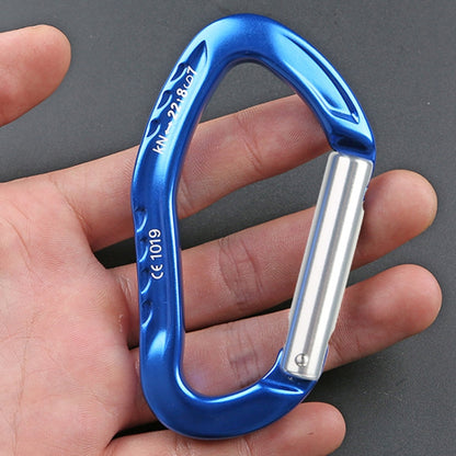 XINDA 22KN Rock Climbing Straight Quickdraw หัวเข็มขัดเกทหัวเข็มขัดอลูมิเนียม Carabiner, XD-8126 (Blue), XD-8126 (Black), XD-8126 (Red), XD-8126 (Orange), XD-8126 (Silver)