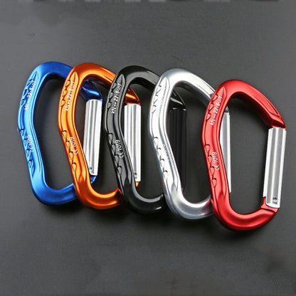 XINDA 22KN Rock Climbing Straight Quickdraw หัวเข็มขัดเกทหัวเข็มขัดอลูมิเนียม Carabiner, XD-8126 (Blue), XD-8126 (Black), XD-8126 (Red), XD-8126 (Orange), XD-8126 (Silver)