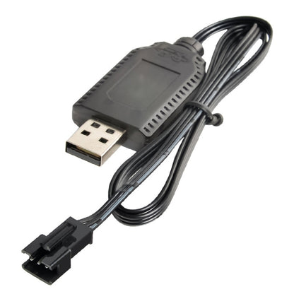 2pcs 7.4V Smart Chip Protection USB Plug สายชาร์จแบตเตอรี่ลิเธียม