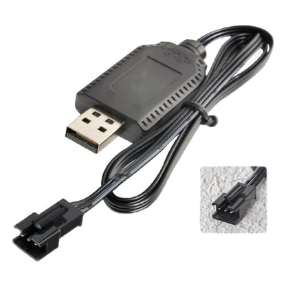 2pcs 7.4V Smart Chip Protection USB Plug สายชาร์จแบตเตอรี่ลิเธียม