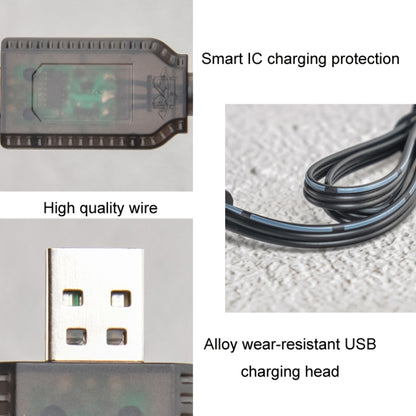 2pcs 7.4V Smart Chip Protection USB Plug สายชาร์จแบตเตอรี่ลิเธียม