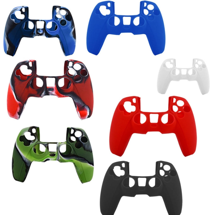 สำหรับ PS5 Controller เคสซิลิโคนฝาครอบป้องกัน, White, Black, Camouflage Blue, Camouflage Red, Camouflage Green