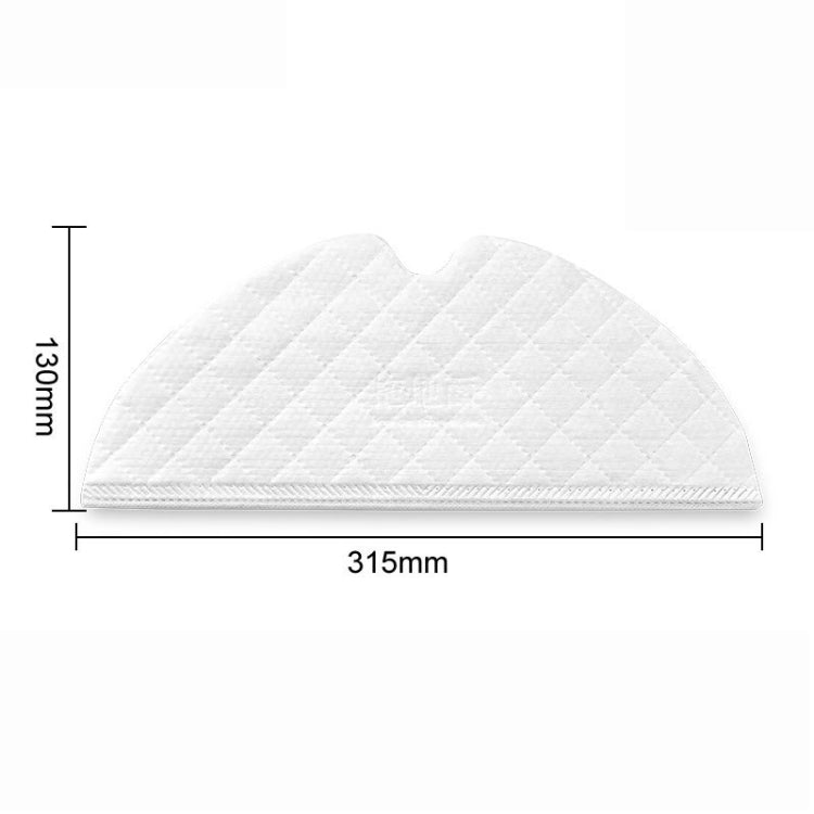 สำหรับ XIAOMI MIJIA เครื่องดูดฝุ่นหุ่นยนต์ 1C 1T 2C 10 ชิ้นผ้าทำความสะอาดซับ, Mop