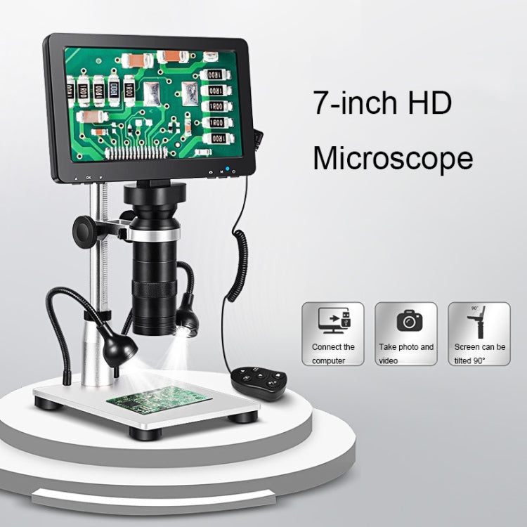 1200X 7 นิ้ว HD กล้องจุลทรรศน์ดิจิตอลการตรวจสอบการบำรุงรักษามัลติฟังก์ชั่น, 1200X 7-Inch