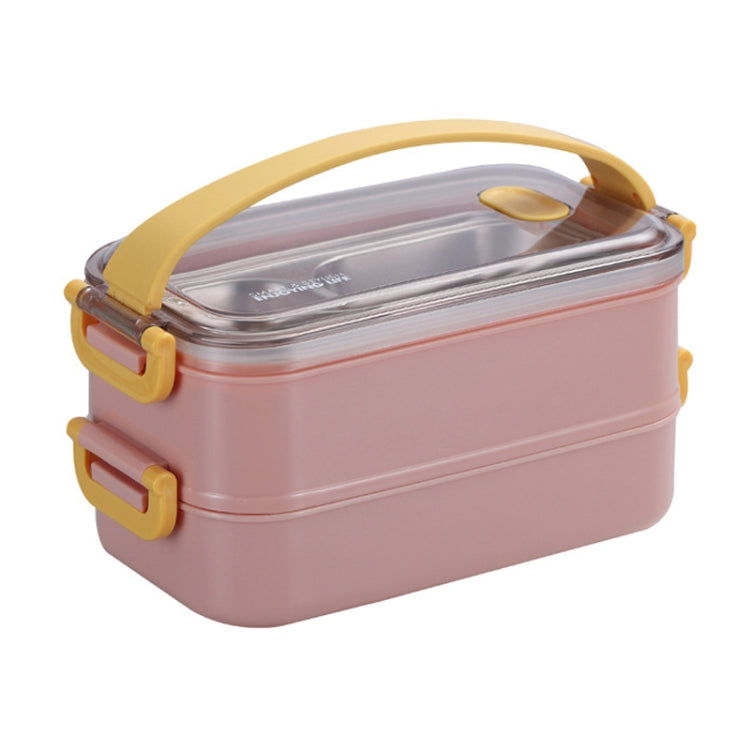 กล่องอาหารกลางวันหุ้มฉนวนสแตนเลส 304 ความจุขนาดใหญ่, 800ml (Pink), 800ml (Green), 1.6L (Blue), 1.6L (Pink), 1.6L (Green)