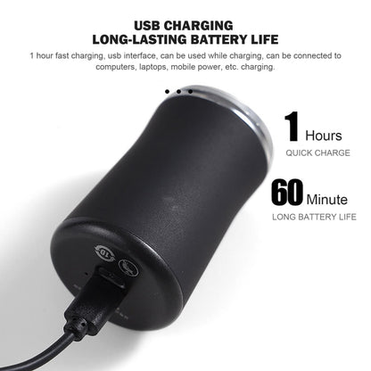 ขนาดพกพา มีดโกนหนวดไฟฟ้าแบบล้างทำความสะอาดได้ USB เครื่องโกนหนวดเดินทางแบบชาร์จไฟได้สำหรับผู้ชาย, Pocket  Black, Pocket  Green