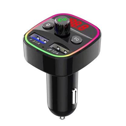 3.1A USB + PD เครื่องชาร์จในรถยนต์ Bluetooth เครื่องส่งสัญญาณ FM ในรถยนต์ ไฟหลากสีสัน, Q3, Q5, Q7