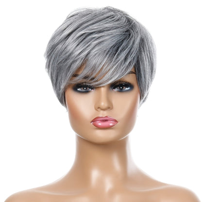 วิกผมสั้นตรงสำหรับสตรีวิกผมไหมอุณหภูมิสูงเส้นใยเคมี, Wig-332, Wig-335
