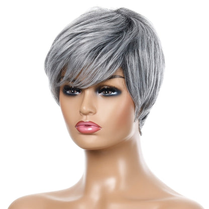วิกผมสั้นตรงสำหรับสตรีวิกผมไหมอุณหภูมิสูงเส้นใยเคมี, Wig-332, Wig-335