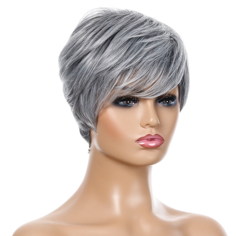 วิกผมสั้นตรงสำหรับสตรีวิกผมไหมอุณหภูมิสูงเส้นใยเคมี, Wig-332, Wig-335
