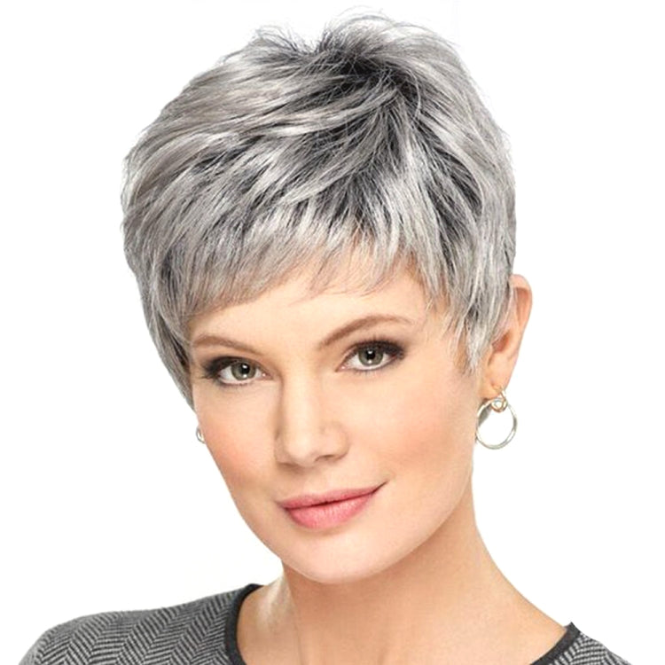 วิกผมสั้นตรงสำหรับสตรีวิกผมไหมอุณหภูมิสูงเส้นใยเคมี, Wig-332, Wig-335