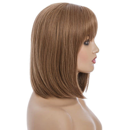 วิกผมสั้นไหมอุณหภูมิสูงสำหรับสตรีเส้นใยเคมี, Wig-435A, Wig-435B