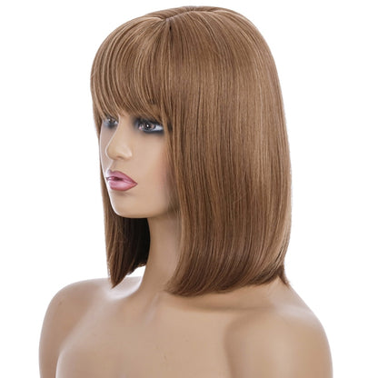วิกผมสั้นไหมอุณหภูมิสูงสำหรับสตรีเส้นใยเคมี, Wig-435A, Wig-435B