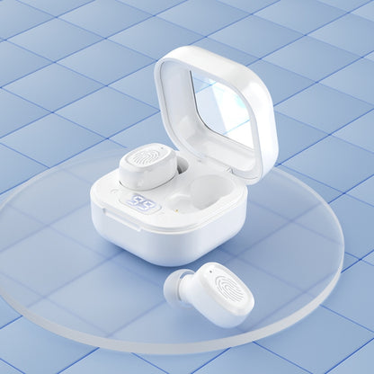 ด้วยหูฟังบลูทูธสเตอริโอไร้สายแบบแท่นชาร์จ สไตล์:, BY18 Digital Display White