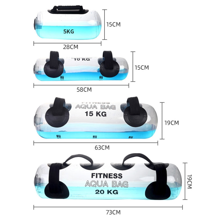 LS-SD2 Weighted Fitness Water Bag อุปกรณ์ออกกำลังกาย สเปค:, 28x15cm 5kg, 58x15cm 10kg, 63x19 15kg, 73x19 20kg