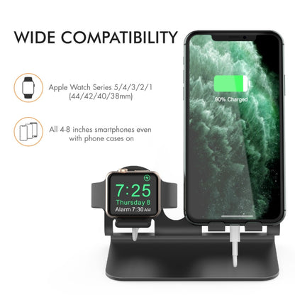 AhaStyle ST04 ฐานชาร์จอลูมิเนียมอัลลอยด์สำหรับสมาร์ทโฟนและ Apple Watch Series ขนาด 4-8 นิ้ว, ST04 (Black), ST04 (Rose Gold), ST04 (Silver)