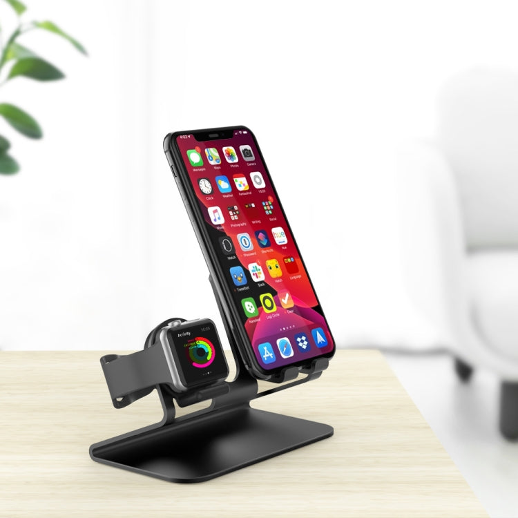 AhaStyle ST04 ฐานชาร์จอลูมิเนียมอัลลอยด์สำหรับสมาร์ทโฟนและ Apple Watch Series ขนาด 4-8 นิ้ว, ST04 (Black), ST04 (Rose Gold), ST04 (Silver)