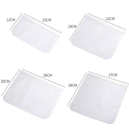 10pcs EVA ตู้เย็นถุงถนอมอาหารสุญญากาศนำกลับมาใช้ใหม่ขนาด:, Small, Medium, Large, Extra Large