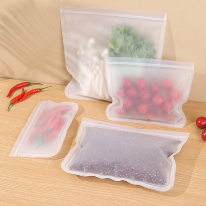10pcs EVA ตู้เย็นถุงถนอมอาหารสุญญากาศนำกลับมาใช้ใหม่ขนาด:, Small, Medium, Large, Extra Large