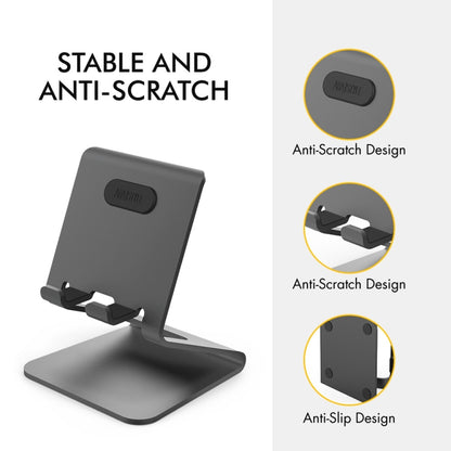 AhaStyle ST02 โทรศัพท์มือถืออลูมิเนียมอัลลอยด์ฐานยึดฐานชาร์จ, ST02 (Black), ST02 (Rose Gold), ST02 (Silver)