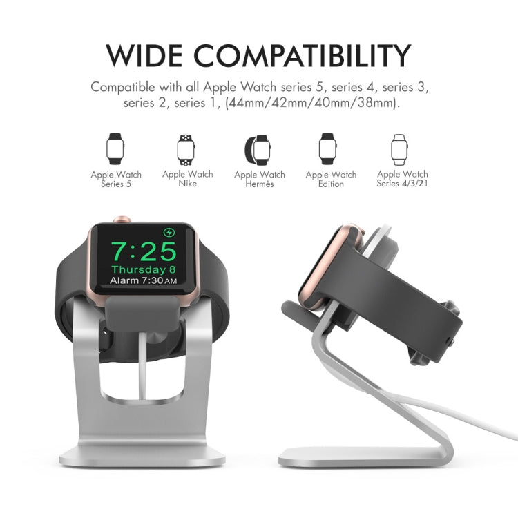 AhaStyle ST03 สำหรับ Apple Watch Series ฐานอลูมิเนียมอัลลอยด์, ST03 (Silver)