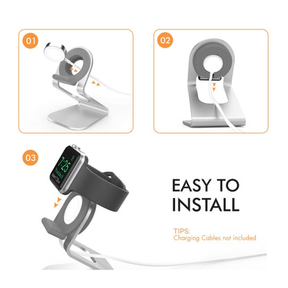 AhaStyle ST03 สำหรับ Apple Watch Series ฐานอลูมิเนียมอัลลอยด์, ST03 (Silver)