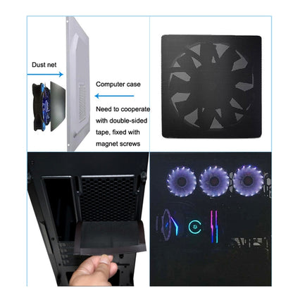 PVC พัดลมระบายความร้อน Dust Net Desktop Computer พัดลมอุตสาหกรรมฝาครอบตัวกรอง, 10pcs 12cm With Magnetic Suction, 10pcs 14cm With Magnetic Suction, 10pcs 12x24cm With Magnetic Suction, 10pcs 14x28cm With Magnetic Suction Ordinary Version                ...